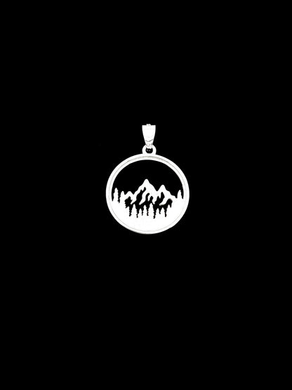 Mountains Pendant - Sterling Silver