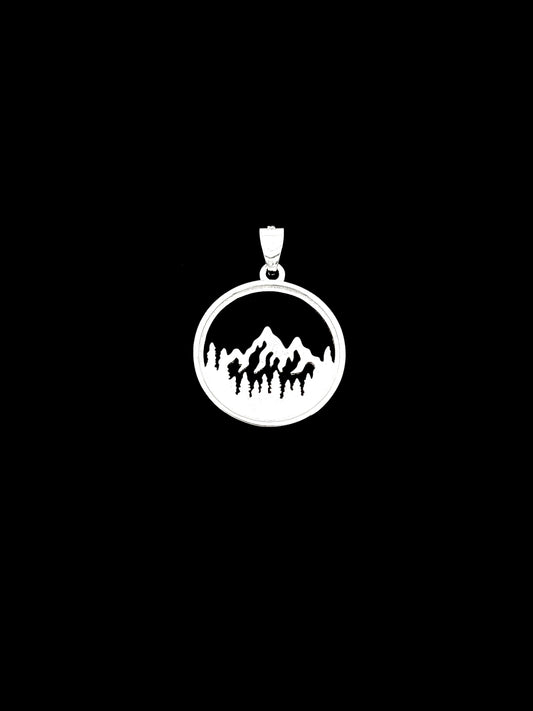 Mountains Pendant - Sterling Silver