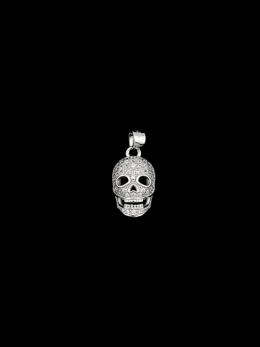 Skull CZ Pendant - Sterling Silver