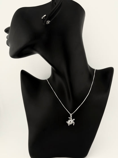 Turtle Pendant - Sterling Silver