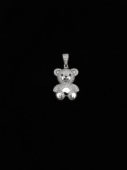 Teddy Bear Pendant - Sterling Silver