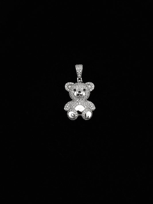 Teddy Bear Pendant - Sterling Silver