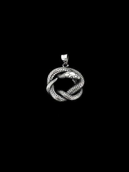 Coiled Sake Pendant - Sterling Silver