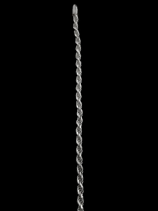 Rope Bracelet - Sterling Silver 3mm