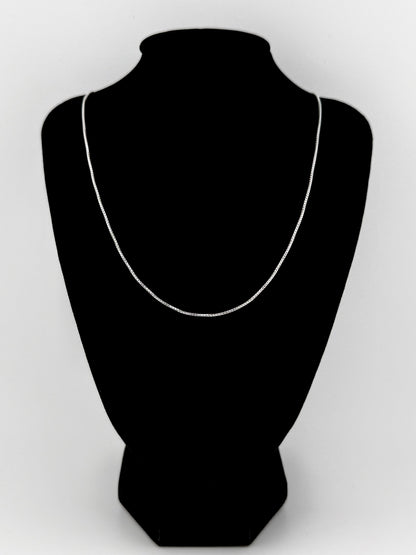 AGI Box Necklace - Sterling Silver 1mm