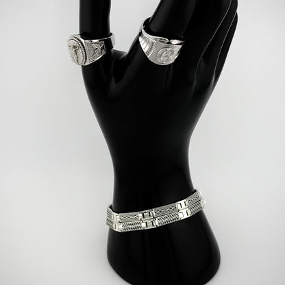 Braided Bracelet - Sterling Silver 5mm