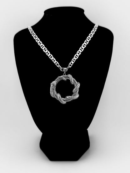 Flat Mariner Necklace - Sterling Silver 6mm